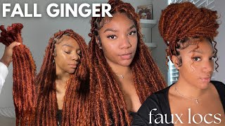 How to get ginger faux locs  Handmade faux locs [upl. by Dre]