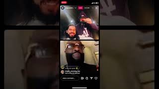 El Grande Totò Secures a Collabo with Rick Ross on IG Live [upl. by Otrebogad]