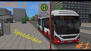 OMSI 2 1  Speedvideo Hamburg HafenCity Linie 111 [upl. by Rab903]