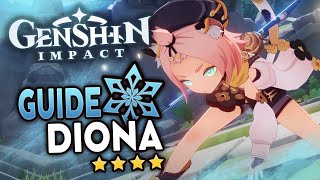 Diona la Support 4⭐ INCONTOURNABLE   Guide Genshin Impact FR [upl. by Olumor636]