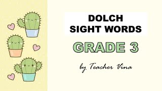 Dolch Sight Words Grade 3 [upl. by Osswald]