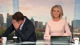 Host in stitches after extremely awkward comment  TODAY Show Australia [upl. by Leftwich832]