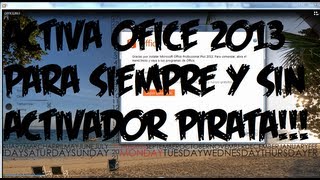 2013 Cómo instalar Office Professional Plus 2013 Full Para Siempre SIN activador pirata [upl. by Mackenie]