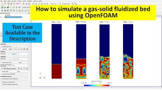 OpenFOAM Tutorial Simulation of Fluidized Bed using twoPhaseEulerFoam [upl. by Bendite489]