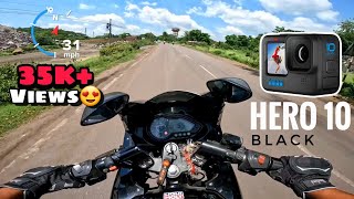 GoPro Hero 10 Black Review  Video Test  Best Action Camera For Motovloging [upl. by Stodder]