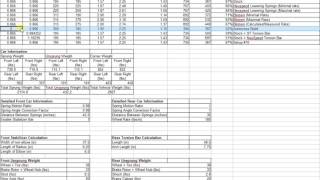 How To Use Fiat 500 Suspension Spreadsheet [upl. by Lednam824]