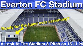 NEW Everton FC Stadium at Bramley Moore Dock An Update On The Stadium amp Pitch on 151124 [upl. by Birgitta]