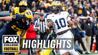 Michigan Wolverines Spring football game Highlights  FOX College Football [upl. by Aneela]