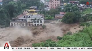 Nepal assesses damage as 200 killed in floods landslides triggered by heavy rainfall [upl. by Ahel]