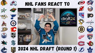 NHL Fans React to Round 1 of the 2024 NHL Draft [upl. by Alded]