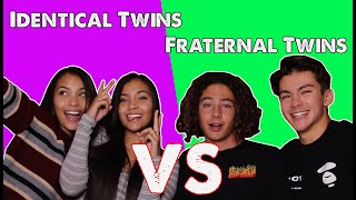 IDENTICAL TWINS VS FRATERNAL TWINS CHALLENGE [upl. by Chatwin25]