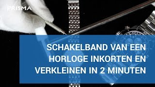 Stalen horlogeband inkorten in 2 minuten [upl. by Alejoa]