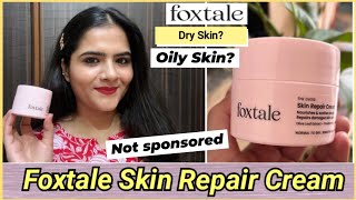 Foxtale skin repair cream review honest  unsponsored review Foxtale skin barrier repair cream [upl. by Hiram]