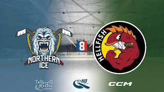 Northern Ice VS Hellfish  Div 5  8th December  iceHQ Rec League ice hockey [upl. by Philps]