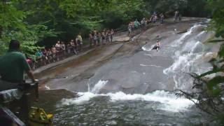 Sliding Rock  Pisgah National Forest  Brevard North Carolina [upl. by Lamok]