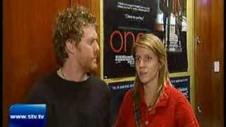 Once  Glen Hansard and Marketa Irglova interview in Glasgow [upl. by Niall]