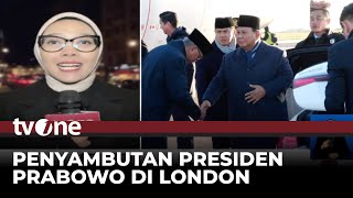 Tiba di London Prabowo Disambut Perwakilan Kerajaan Inggris hingga Mahasiswa Indonesia [upl. by Pacheco]