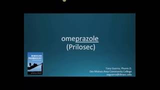 How to pronounce omeprazole Prilosec Memorizing Pharmacology Flashcard [upl. by Cord]