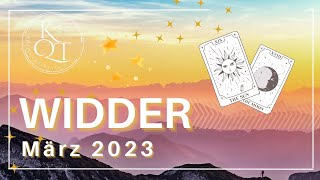 WIDDER  TAROT  DEINE Entscheidung  März 2023 [upl. by Meadows]