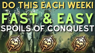 How ANYONE Can Farm 30 Spoils of Conquest EACH WEEK in a FEW MINUTES [upl. by Eseerehc853]