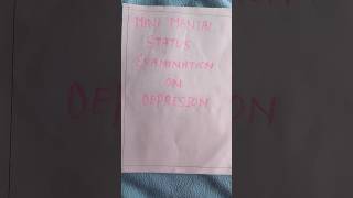 Mini mental status examination gnm nursingstudent bscnursing assignment [upl. by Hofstetter]