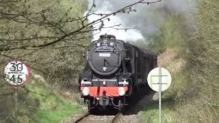 Double Headed Black 5s tackle the Heart of Wales Line  44871 and 45407 on the Great Britain XVI [upl. by Towney966]