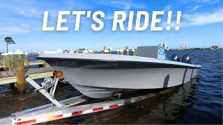 EP22 WE ARE BUILDING A NEW BOAT FIRST RIDE IN THE NEW 2900 HOW WILL SHE DO [upl. by Osi]