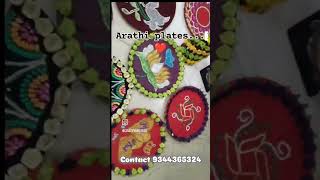 Arathi platesmarriagecrafts arthiplates love trending shorts decoration new [upl. by Gilboa308]