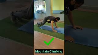 Mountain Climbing Exercise 💪🏻 Exercise for Belly Fat 🔥 Workout for Six Pack [upl. by Anaert]