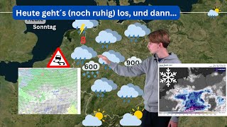 Heute geht´s schon noch ruhig los aber dann WetterampSchneeVorhersage 171124 [upl. by Irra]