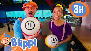 Blippi VS Meekah BOWLING CHALLENGE  More  Blippi and Meekah Best Friend Adventures [upl. by Laved]