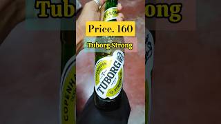 Tuborg Strong Beer 🍾🥃 alcohol beer roadmosti [upl. by Adekahs587]