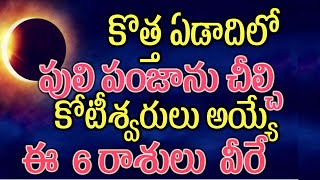 కొత్త ఏడాదిలో పులి పంజాను చీల్చి కోటీశ్వరులు అయ్యే ఈ 6 రాశులు వీరే2025astrology [upl. by Yerffej]