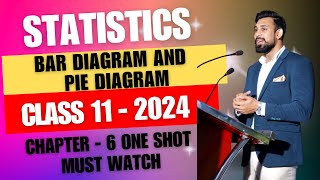 Presentation of Data  Bar Diagram and Pie diagram  Chapter 6  Statistics  Class 11  ONE SHOT [upl. by Ruhtra]