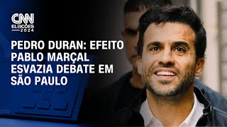 Pedro Duran Efeito Pablo Marçal esvazia debate em São Paulo  LIVE CNN [upl. by Araem]