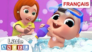 L’Heure du Bain  Chanson Éducative Lave tes Mains  Comptine pour Bébé en Français [upl. by Ahtiekahs142]