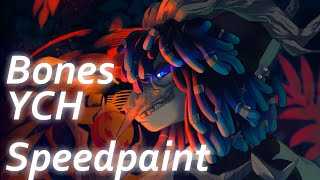 Bones YCH Winner Speedpaint [upl. by Roselin]