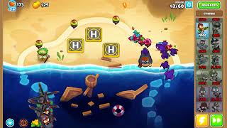 Bloons TD 6  Off The Coast  Easy  Deflation Strategy Guide [upl. by Yelyac870]