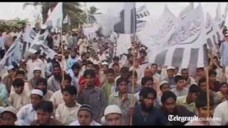 Rally in Pakistan after Osama bin Laden is killed [upl. by Etterb]