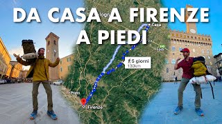 Da Casa a Firenze a Piedi in Tenda 5 giorni 130km [upl. by Hnad]