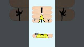 Bill Cipher Gravity Falls Stick Puzzle 🧩 billcipher shorts art [upl. by Hamo]