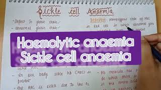 SICKLE CELL ANAEMIA  causes symptoms diagnosis tt amp pathology  HEAMOLYTIC ANAEMIA  PART 3 [upl. by Tutt]