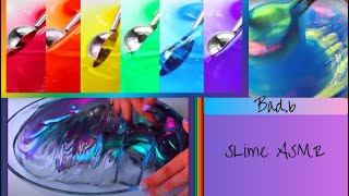 Oddly Satisfying SLime ASMR squishing stretching cutting scooping [upl. by Tod]