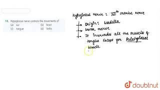 Hypoglossal nerve controls the movements of [upl. by Brewster]