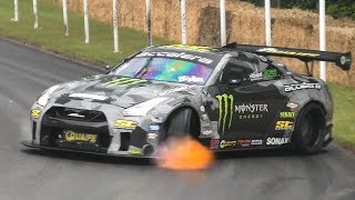 Best of Drift Cars Goodwood FOS 2019 Flames Burnouts and Powerslides [upl. by Ylime]