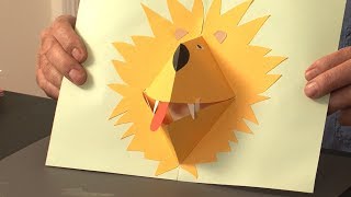 PopUp Tutorial 33  PopUp Lion  Birthday Card [upl. by Dalury]