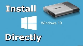 How to Install Windows 10 Directly onto USB External Hard Drive [upl. by Aser]