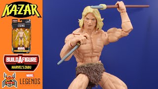 Marvel Legends KAZAR Savage Land XMen Zabu BAF Wave Figure Review [upl. by Lleuqram]