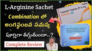 L Arginine sachet for erectile dysfunction  tdaflo  himaract pro complete review  pharmaamphealth [upl. by Enirroc]