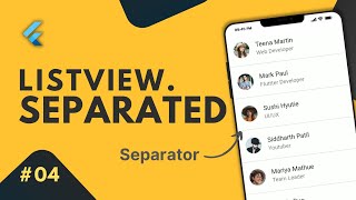 Flutter ListViewseparated Explained Predefined way of separating list items [upl. by Ashli32]